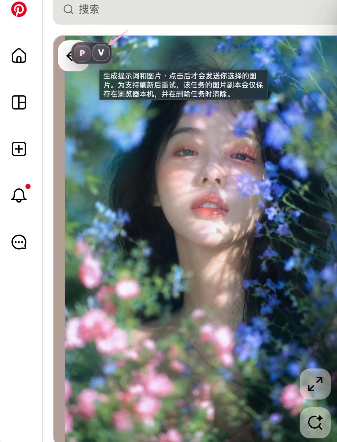 Viko 在浏览页面中捕捉参考图